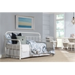 Bowery Hill Contemporary Metal Twin Daybed in Soft White