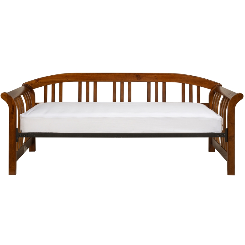 Bowery Hill MissionStyle Furniture Daybed with Suspension Deck Walnut