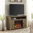 Bowery Hill Rustic 50'' Fireplace TV Stand in Heritage Light Pine
