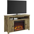 Bowery Hill Rustic 50'' Fireplace TV Stand in Heritage Light Pine