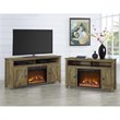 Bowery Hill Rustic 50'' Fireplace TV Stand in Heritage Light Pine