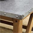 Bowery Hill Industrial Wood Console Table in Natural Tone