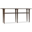 Bowery Hill Contemporary Solid Wood Skinny Console Table in Dark Wood