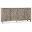 Bowery Hill Contemporary Media Credenza in Distressed Medium Wood