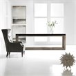Bowery Hill Wood Brown and Black Console Table Rectangular Long Narrow Shape 105
