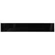 Bowery Hill Wood Brown and Black Console Table Rectangular Long Narrow Shape 105