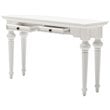 Bowery Hill Mid-Century 2 Drawer Console Table in Pure White