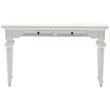 Bowery Hill Mid-Century 2 Drawer Console Table in Pure White