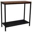Bowery Hill Transitional Wood and Metal Console in Chestnut