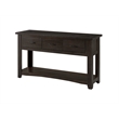 Bowery Hill Contemporary Rustic 3 Drawer Sofa - Console Table Antique Black