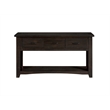 Bowery Hill Contemporary Rustic 3 Drawer Sofa - Console Table Antique Black