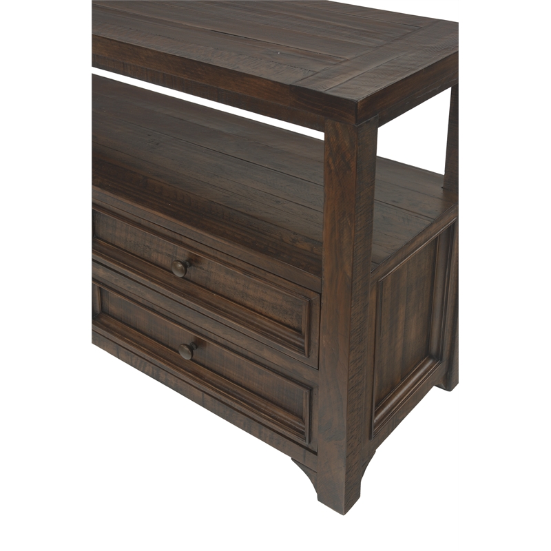 Bowery Hill Farmhouse Solid Wood 4 Drawer Sofa Console Table