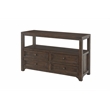 Bowery Hill Farmhouse Solid Wood 4 Drawer Sofa Console Table