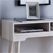 Bowery Hill Contemporary Wood Console Table in Weathered White