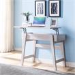 Bowery Hill Modern Wood Lift-Top Console Table in White Oak