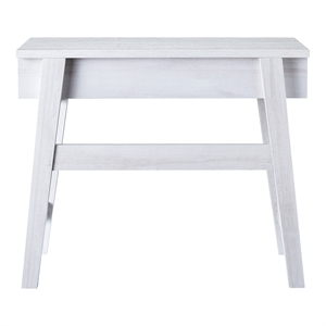 Bowery Hill Modern Wood Lift-Top Console Table in White Oak