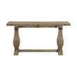 Bowery Hill Contemporary Solid Wood Flip Top Sofa Table Reclaimed Natural Brown