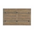 Bowery Hill Contemporary Solid Wood Flip Top Sofa Table Reclaimed Natural Brown