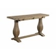 Bowery Hill Contemporary Solid Wood Flip Top Sofa Table Reclaimed Natural Brown