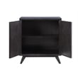 Bowery Hill Transitional Wood Console Table in Dark Gray