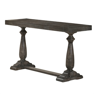 Bowery Hill Contemporary 50&quot Wood Sofa Table in Dove Gray