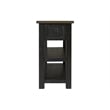 Bowery Hill Contemporary Wood 2 Drawer Sofa Console Table Black and Brown