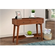 Bowery Hill Farmhouse Wood Console Table with 2 Drawers in Acorn (Brown)