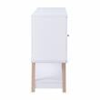 Bowery Hill Modern Wood Four-Bottle Buffet in White