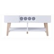 Bowery Hill Modern Wood Four-Bottle Buffet in White