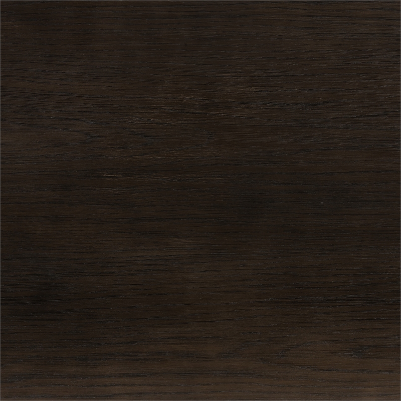 Bowery Hill Modern Oak Wood/Tempered Glass/Metal Buffet Cabinet in Oak