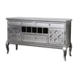 Bowery Hill Transitional Wood Wine Rack Sideboard in Gray