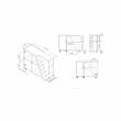 Bowery Hill Contemporary Wood 5-Bottle Buffet in Light Hickory