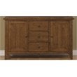 Bowery Hill Traditional Vintage Wood Buffet in Rustic Oak Finish
