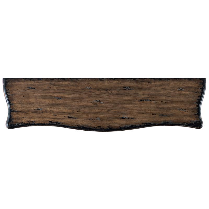 Bowery Hill Contemporary Three Door Buffet in Black Painted Finish