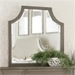 Bowery Hill Contemporary Arch Mirror in Gray Wash