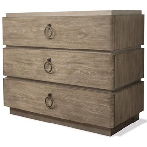 bowery hill contemporary 3 drawer bachelor's chest in natural