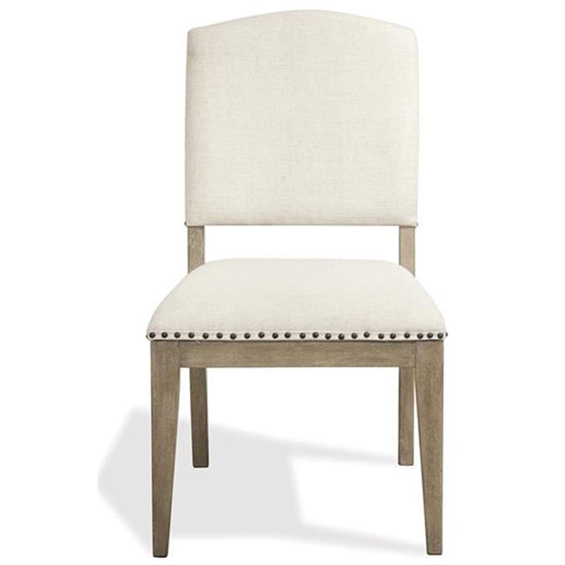 Bowery Hill Assembled Contemporary Upholstered Dining Side Chair in Natural