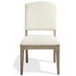 Bowery Hill Assembled Contemporary Upholstered Dining Side Chair in Natural