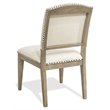 Bowery Hill Assembled Contemporary Upholstered Dining Side Chair in Natural