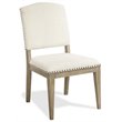 Bowery Hill Assembled Contemporary Upholstered Dining Side Chair in Natural