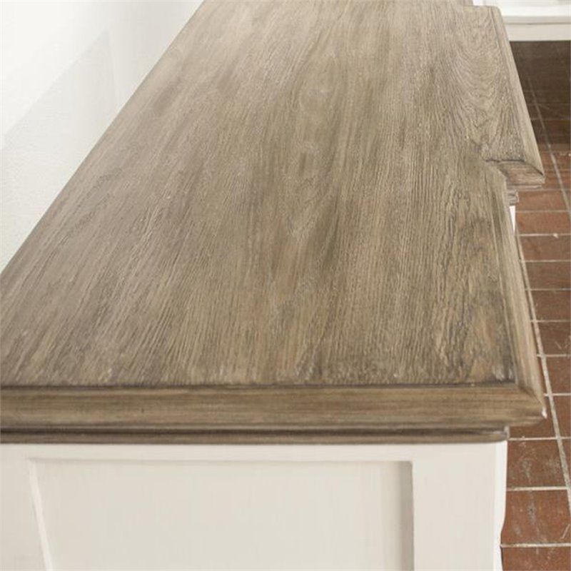 Bowery Hill Contemporary Wine Rack Buffet in Natural and Paperwhite