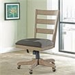 Bowery Hill Contemporary Ladder Back Desk Chair in Sun-Drenched Acacia