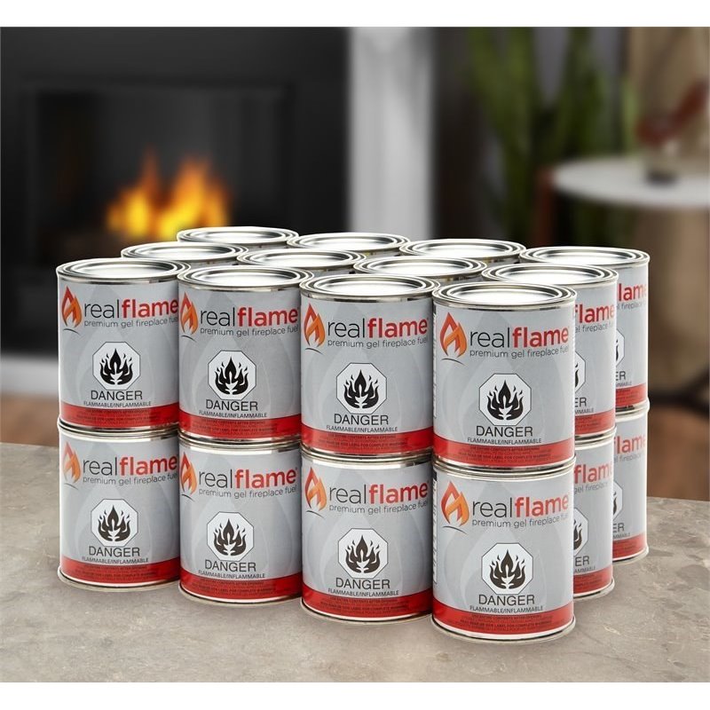 Bowery Hill 24 Pack of 13 oz Gel Fuel Cans for Fireplace