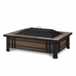 Bowery Hill Contemporary Wood Burning Fire Pit in Natural Slate Tile