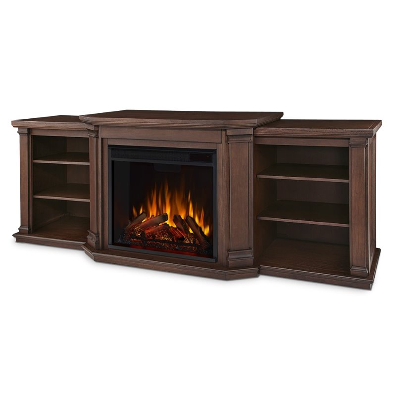 Bowery Hill Modern Wood Electric Fireplace for TVs up to 74