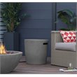 Bowery Hill Contemporary Round Propane Tank Cover in Glacier Gray