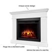 Bowery Hill Contemporary Wood Corner Electric Fireplace in White