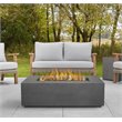 Bowery Hill Traditional Small Propane Fire Table with Conversion Kit in Slate