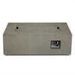 Bowery Hill Contemporary Small Propane Fire Table with Conversion Kit in Gray