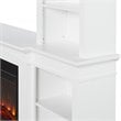 Bowery Hill Contemporary Electric Fireplace Entertainment Center in White